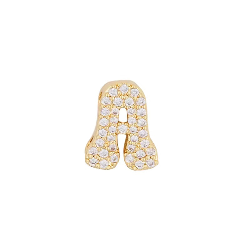 Collana Iniziale Pavé - Gold