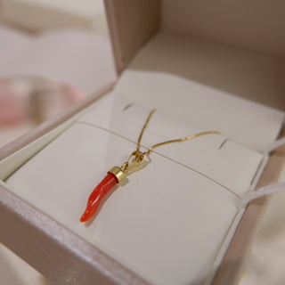 Girocollo cornetto oro 18kt