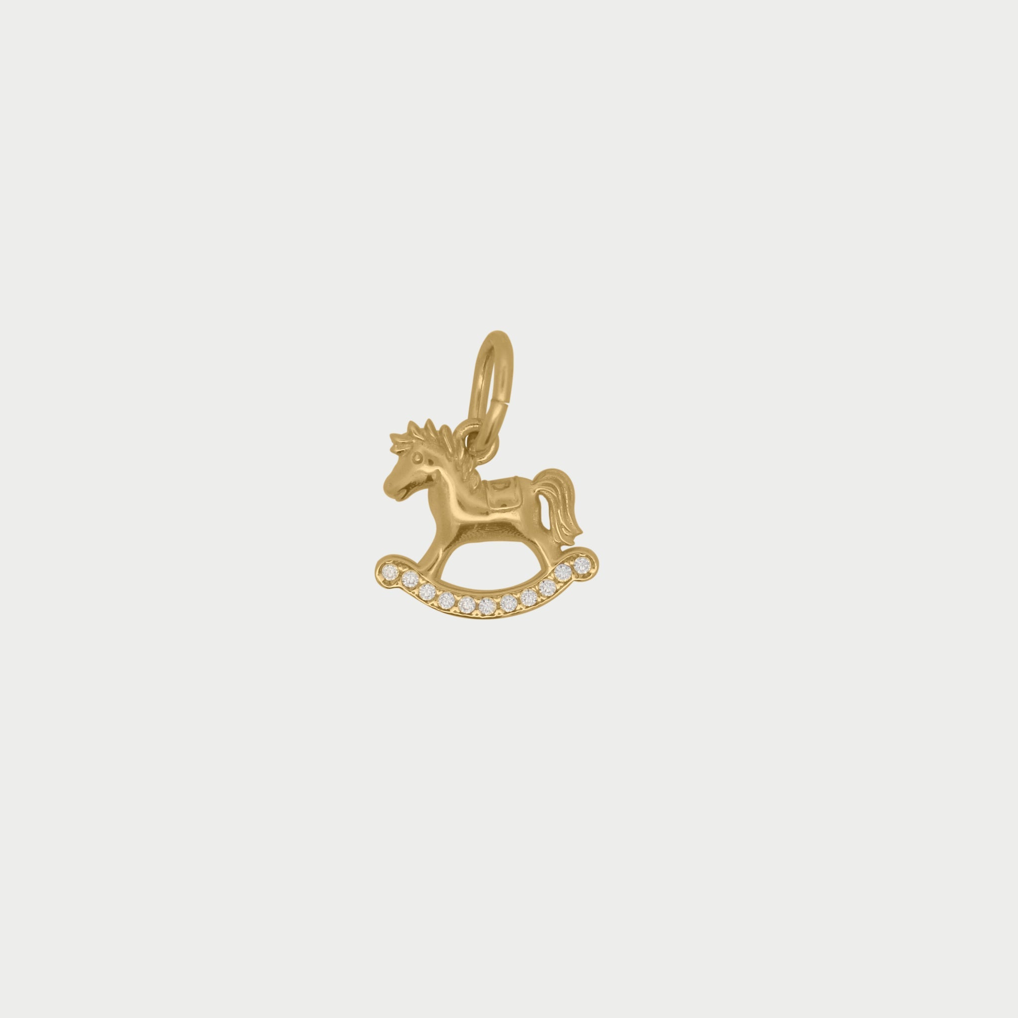 Charm cavallo a dondolo