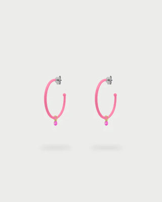 Orecchini hoops medium verniciati