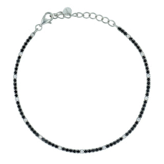 Mini tennis nero alternato