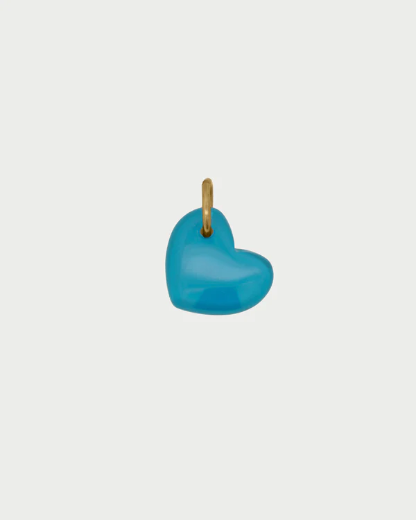 Charm cuore turchese