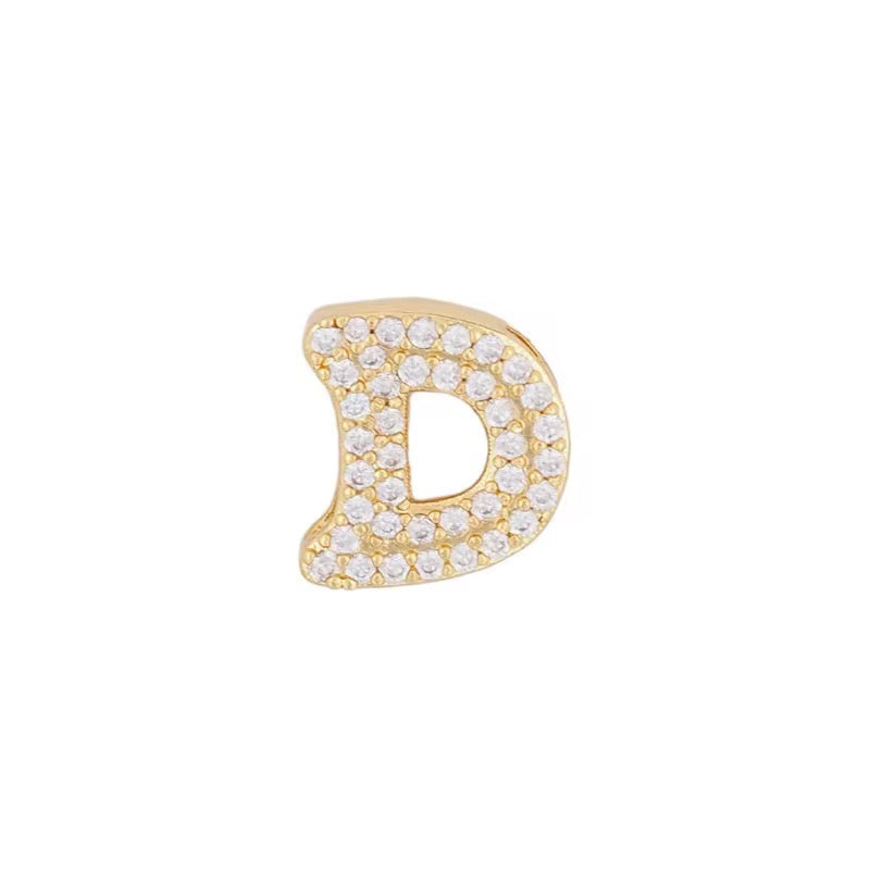 Collana Iniziale Pavé - Gold