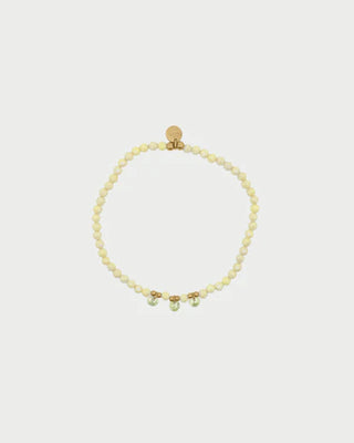 Bracciale elastico zirconi milky