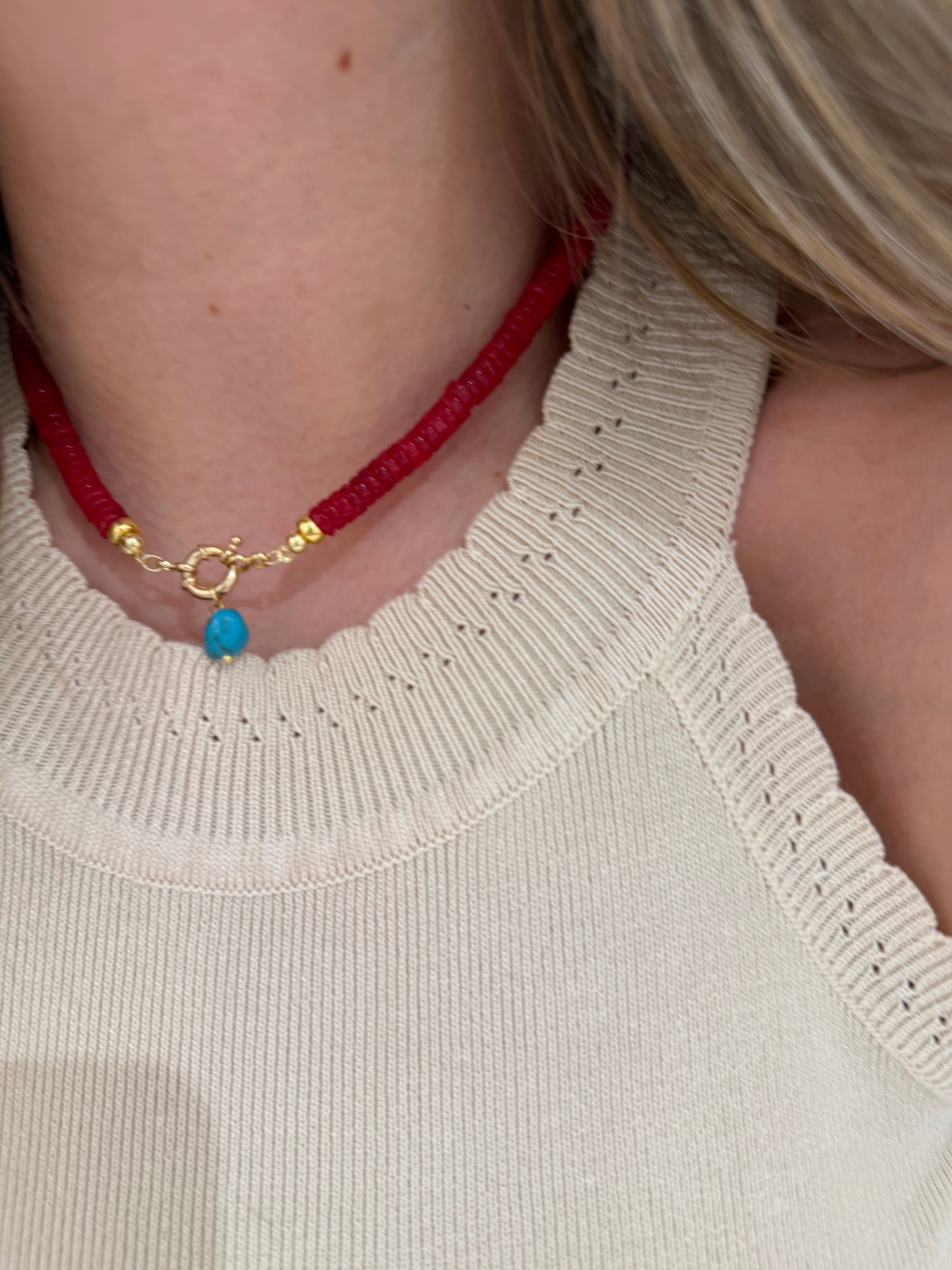 Giada Rubellite- charm turchese in omaggio