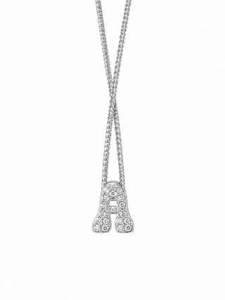 Collana Iniziale Pavé - Silver