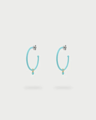 Orecchini hoops medium verniciati