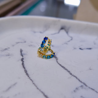 Cerchietti sfumati blu