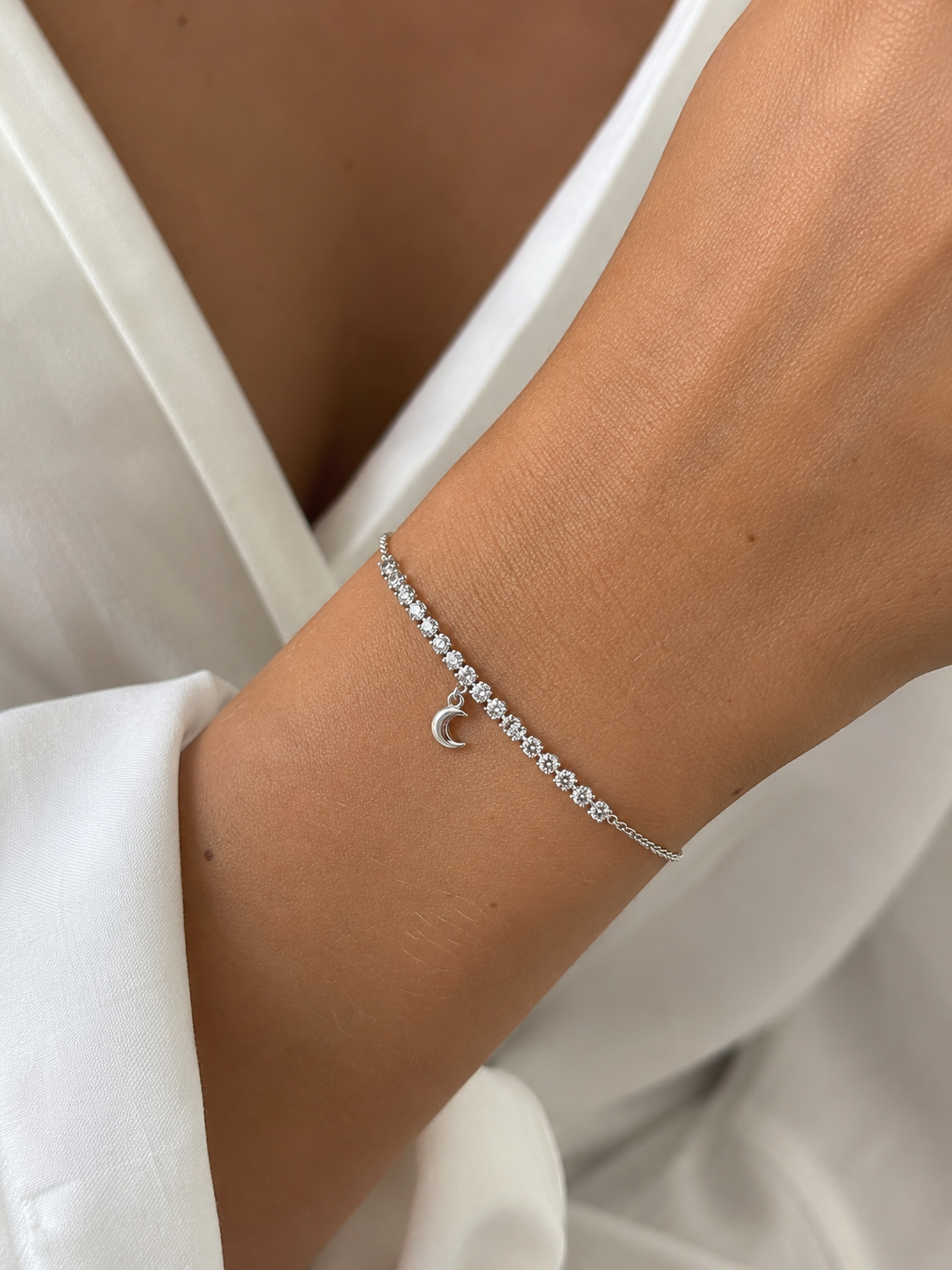Bracciale semi tennis Luna