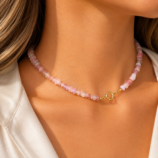 Collana Quarzo Rosa