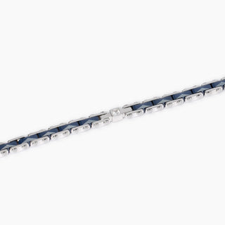Bracciale con inserti in ceramica blu OUTSIDE - Shine gioielli