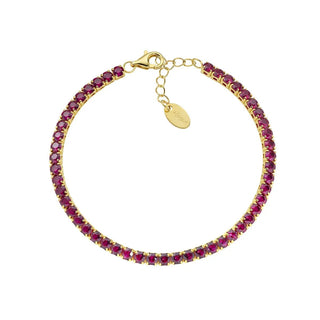 Bracciale Tennis 3 mm Dorato con Zirconi - Shine gioielli