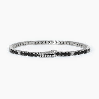 Bracciale tennis bianco e nero TENNIS CLUB - Shine gioielli