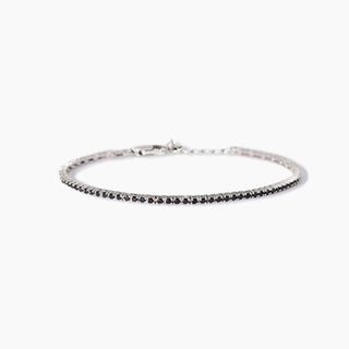 Bracciale tennis uomo con zirconi neri TENNIS CLUB - Shine gioielli