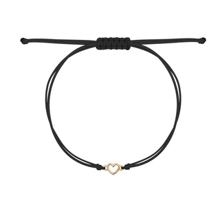 BRACCIALE TESSUTO LINEA DEL CUORE - ORO18KT - Shine gioielli