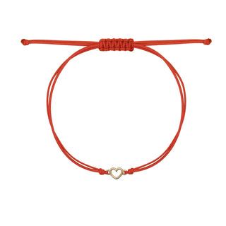 BRACCIALE TESSUTO LINEA DEL CUORE - ORO18KT - Shine gioielli