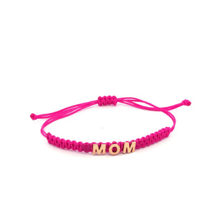 BRACCIALE TESSUTO ROSA MOM - ORO18KT - Shine gioielli