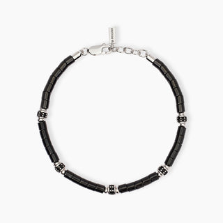 Bracciale uomo con elementi ceramica PIT STOP - Shine gioielli