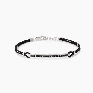 Bracciale uomo con piastra CUT - Shine gioielli