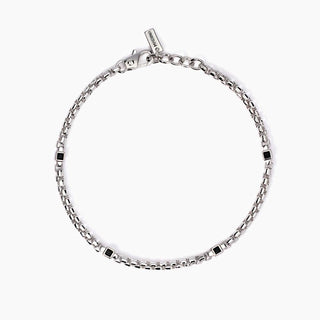 Bracciale uomo con zirconi neri PEOPLE - Shine gioielli