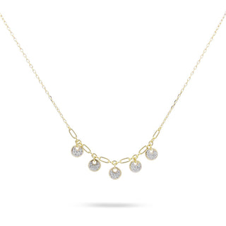 GIROCOLLO 5 MEDAGLIE E ZIRCONI - SHAPES - Shine gioielli