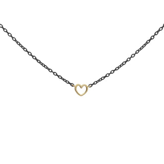 GIROCOLLO LINEA DEL CUORE CATENA CON VERNICE - ORO18KT - Shine gioielli