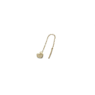 MONO - ORECCHINO CUORE CATENELLA - ORO18KT - Shine gioielli
