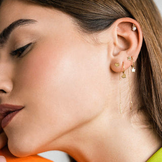 MONO - ORECCHINO STELLA CATENELLA - ORO18KT - Shine gioielli