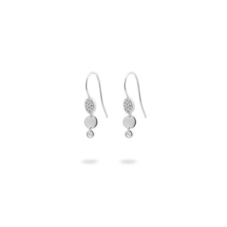 ORECCHINI AMO CERCHIO E OVALE PENDENTE - SHAPES - Shine gioielli