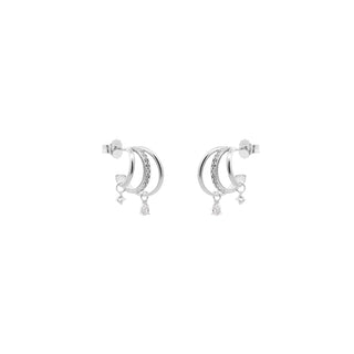 ORECCHINI TRE CERCHI GOCCIA PENDENTE - SHAPES - Shine gioielli