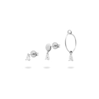 ORECCHINI TRIS CERCHIO E LOBO - SHAPES - Shine gioielli